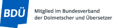 Mitglied im Bundesverband der Dolmetscher und Übersetzer